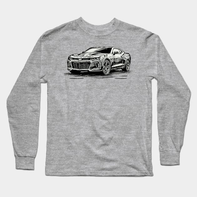 Chevy Camaro Long Sleeve T-Shirt by Vehicles-Art